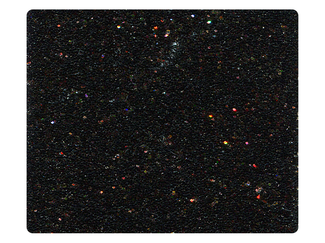 127 Black Stardust Fabric Swatch