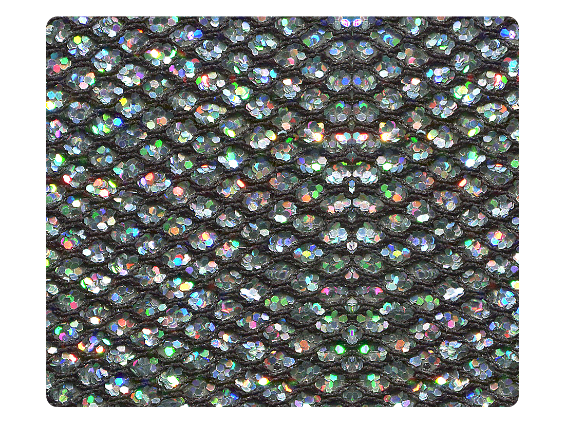 144 Black Sparklenet Fabric Swatch