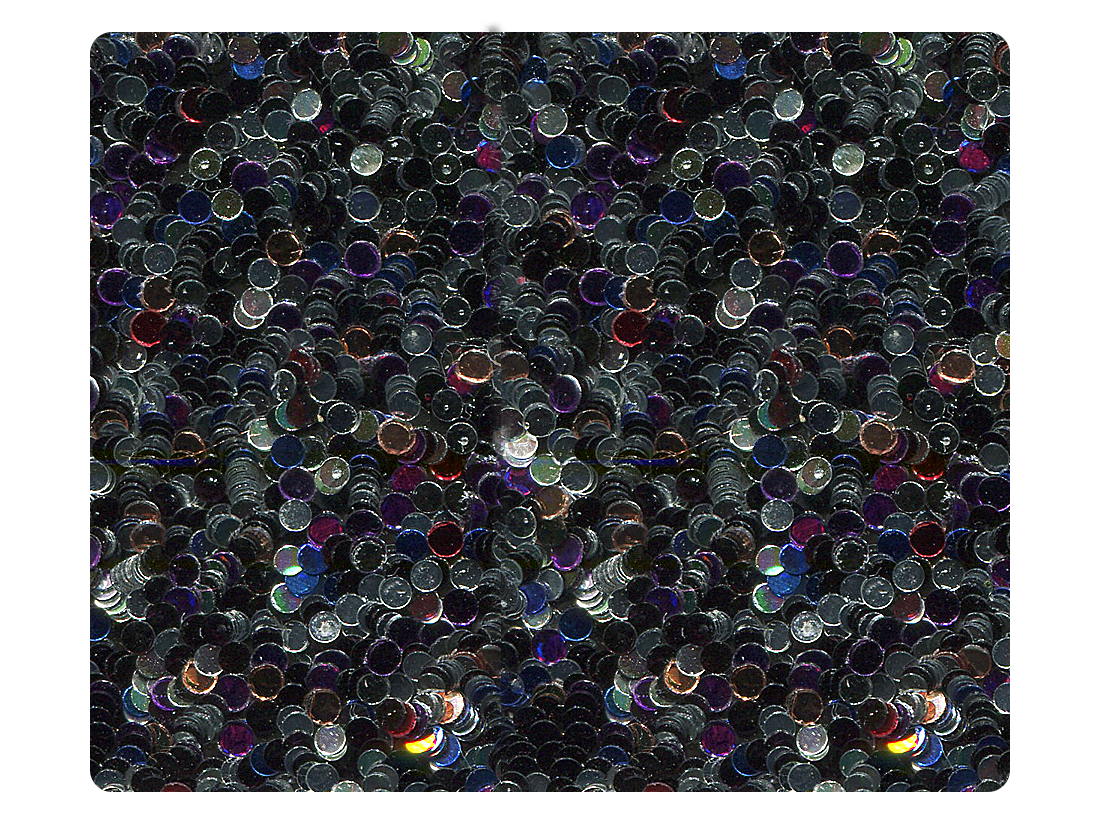 147 Black_Silver Illusion Sparkle Fabric Swatch