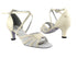1601 Creamy White Leather_Flesh Mesh with 2.5" Heel in the photo