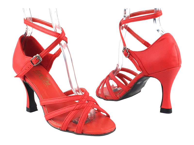 1606 211 Red PU with 3" Heel in the photo