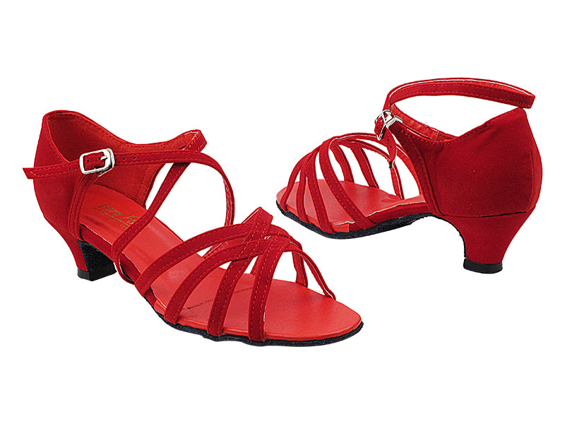 1606 228 Red Velvet with 1.3" Cuban Heel in the photo