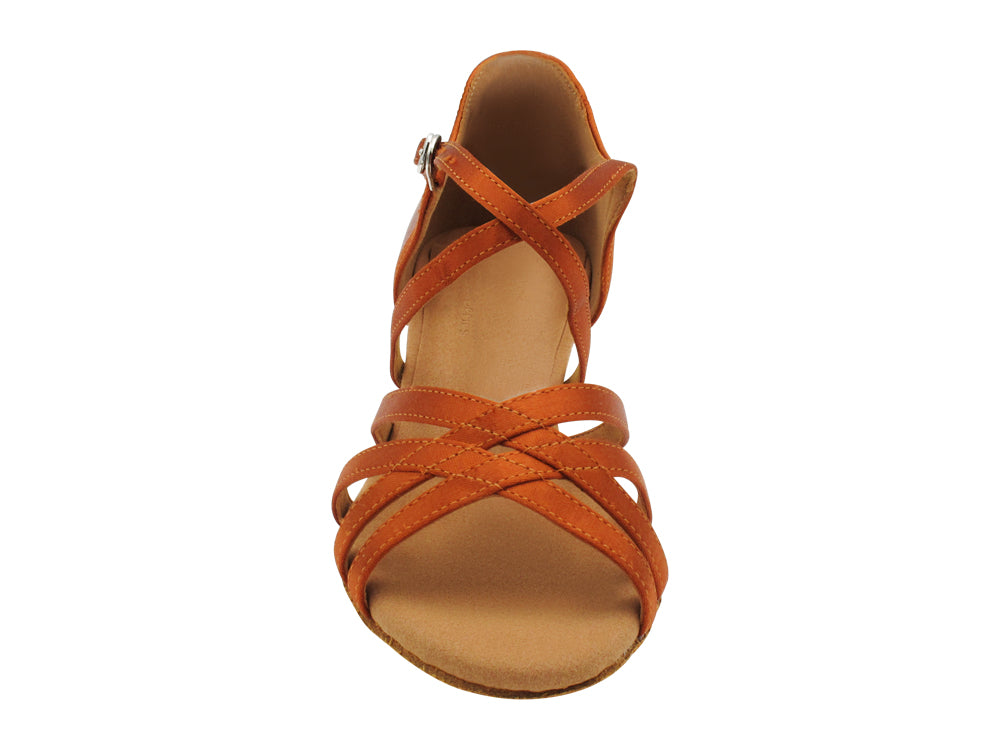 1606G Dark Tan Satin with 1.5" heel in the photo