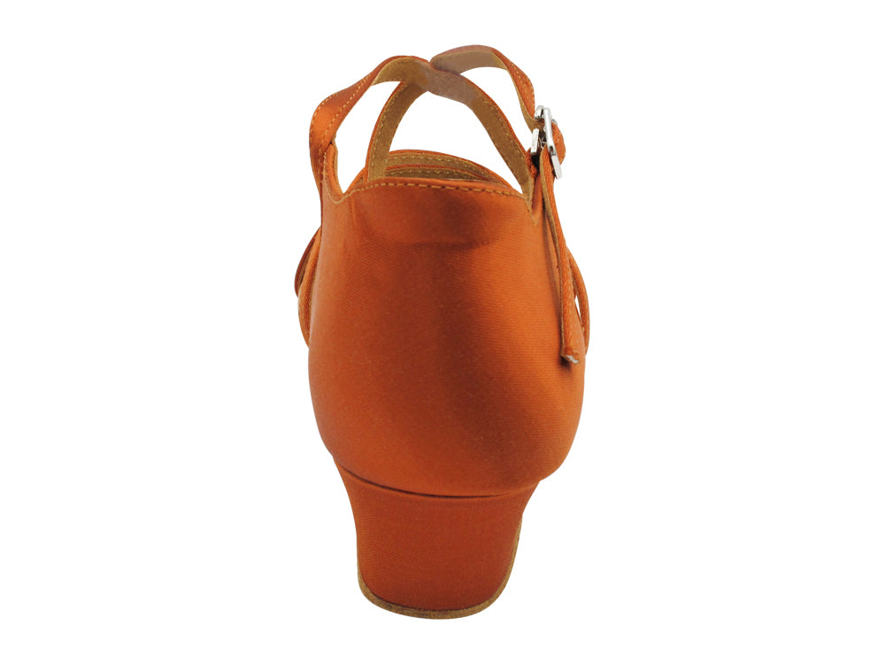 1606G Dark Tan Satin with 1.5" heel in the photo