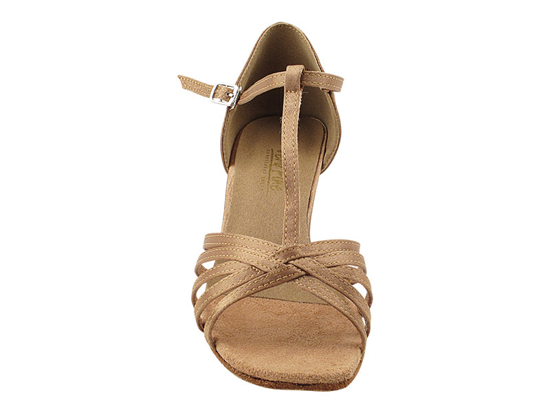 1612 Brown Satin 2.5" Heel (2899) in the photo