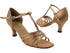 1612 Brown Satin 2.5" Heel (2899) in the photo