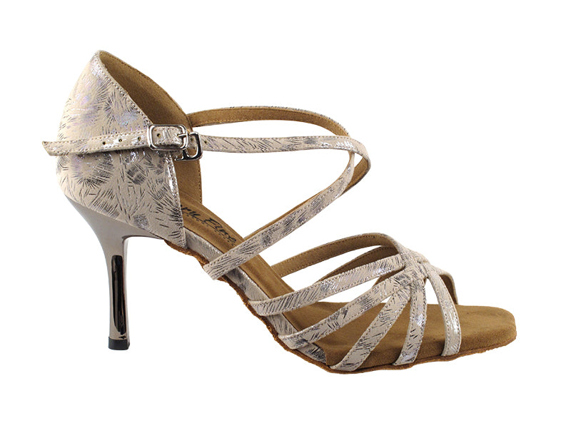 1613LEDSS Beige with 3" slim heel in the photo