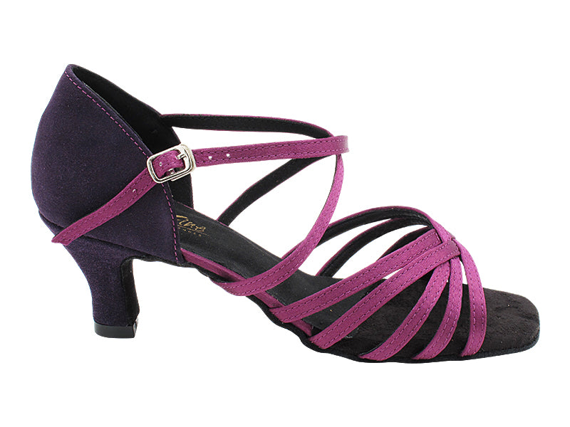1613 111 Purple Satin_F_S_281 Purple Suede_B_H with 2.5" Heel (2899) in the photo