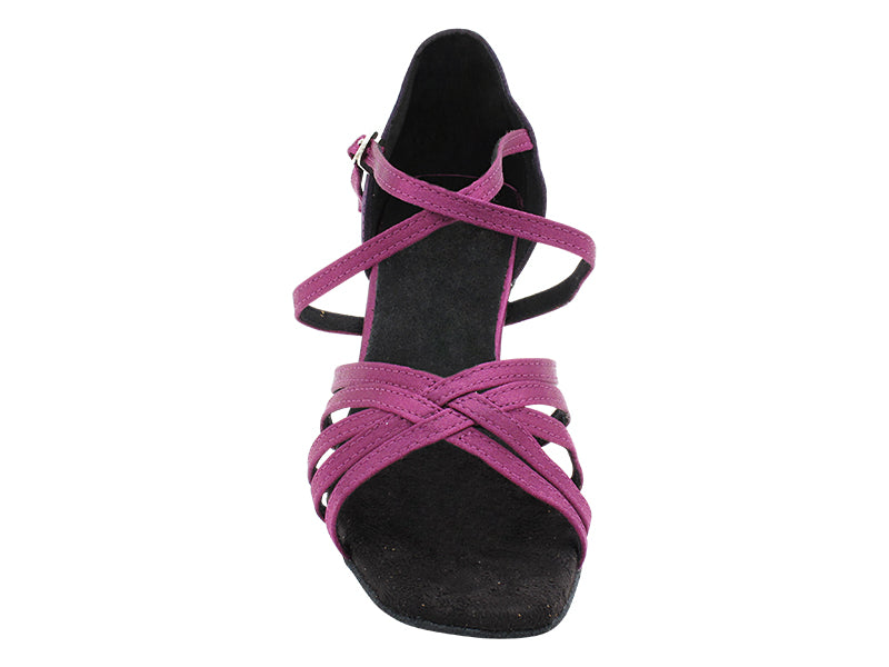 1613 111 Purple Satin_F_S_281 Purple Suede_B_H with 2.5" Heel (2899) in the photo
