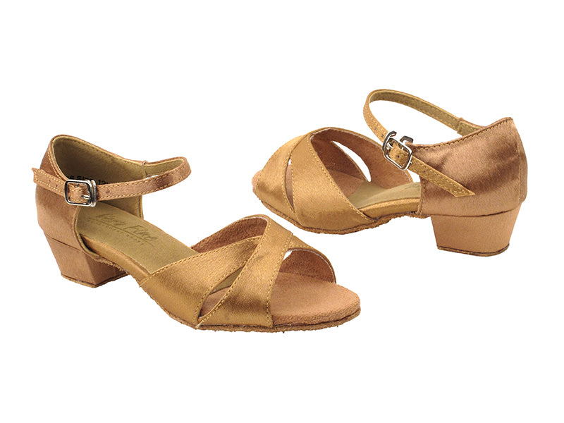 1615G Brown Satin with 1.5" heel in the photo