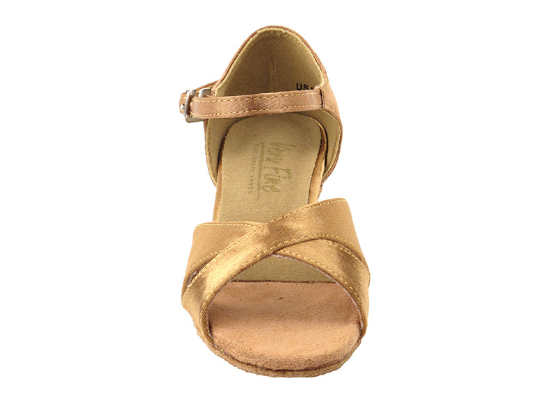 1615G Brown Satin with 1.5" heel in the photo