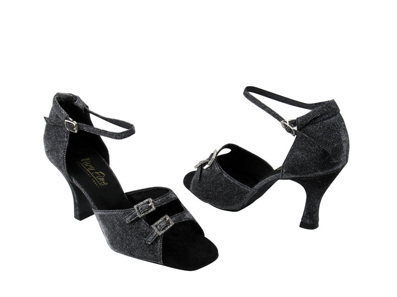 1620 105 Glitter Black Satin & Stone