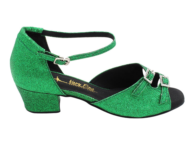 1620LEDSS Green Stardust with 1.5" Heel (2001) in the photo