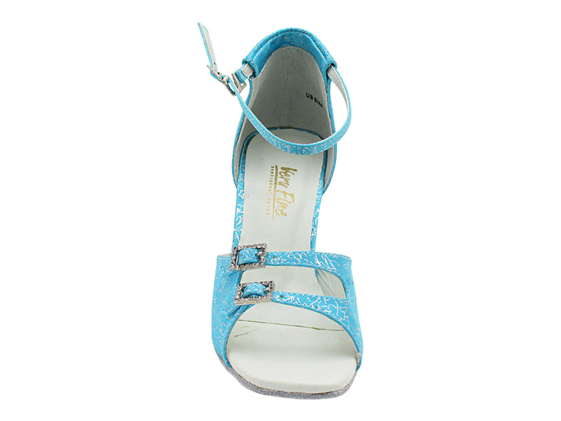 1620 Blue Flower with 3" Heel in the photo