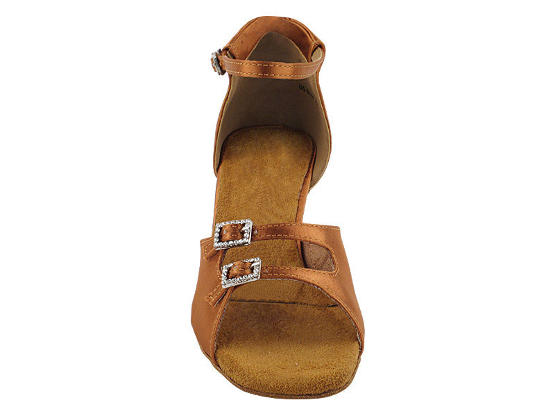 1620 Dark Tan Satin with 2.5" heel (2899) in the photo