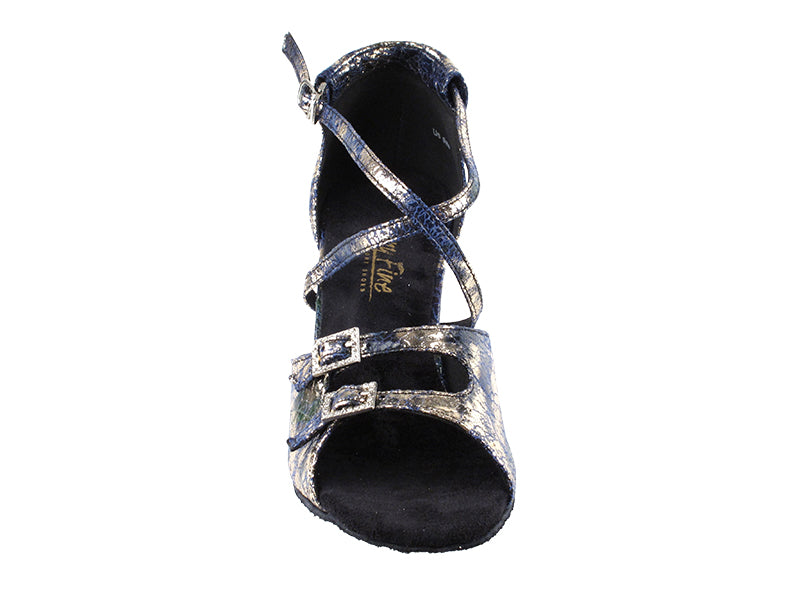 1625BLEDSS Blue Granite with 3" slim heel in the photo
