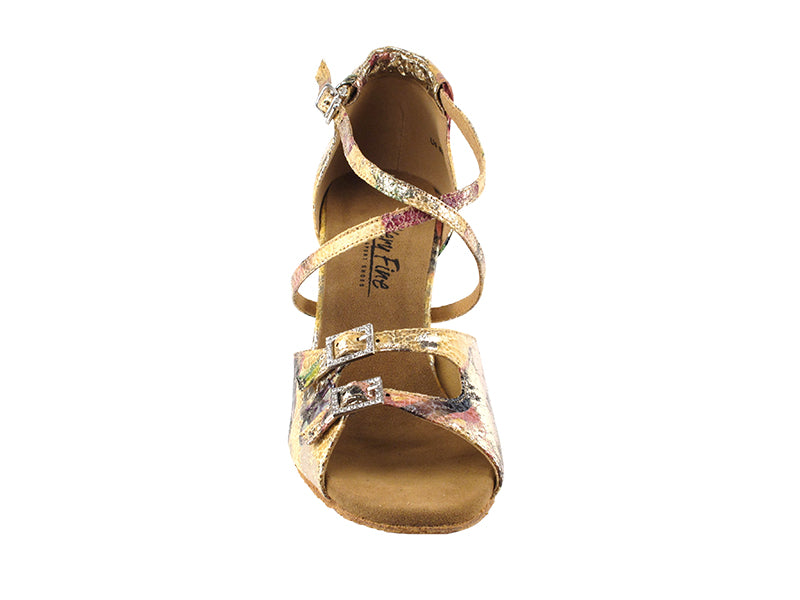 1625BLEDSS Gold Granite with 3" slim heel in the photo