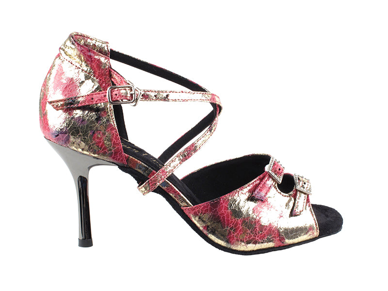 1625BLEDSS Peach Granite with 3" slim heel in the photo