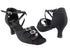 1620 (1625) 83 Black Suede_Stone & X-Strap Arch_Same as 1620F_1636B with 2.5" Heel in the photo