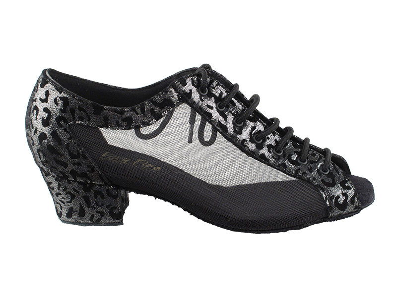 1643LEDSS Black Velvet Leopard with 1.5" Medium Heel (2001) in the photo