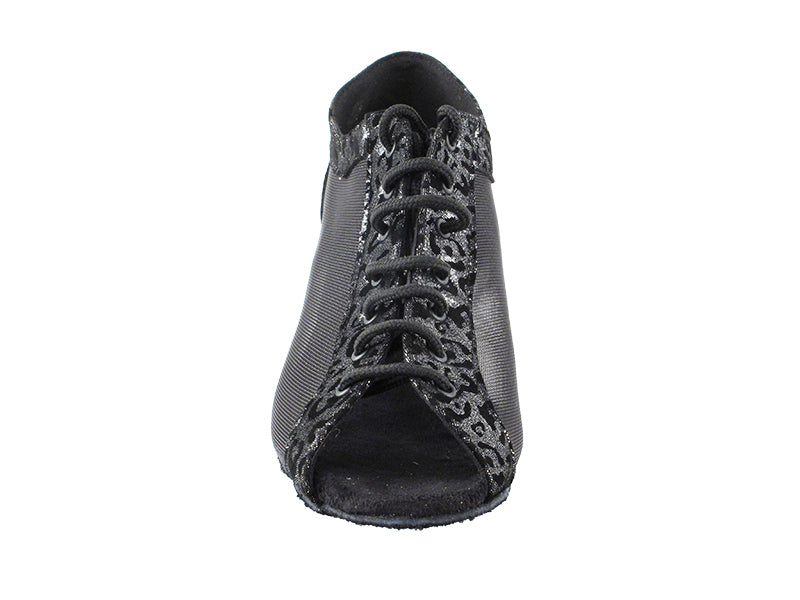 1643LEDSS Black Velvet Leopard with 1.5" Medium Heel (2001) in the photo