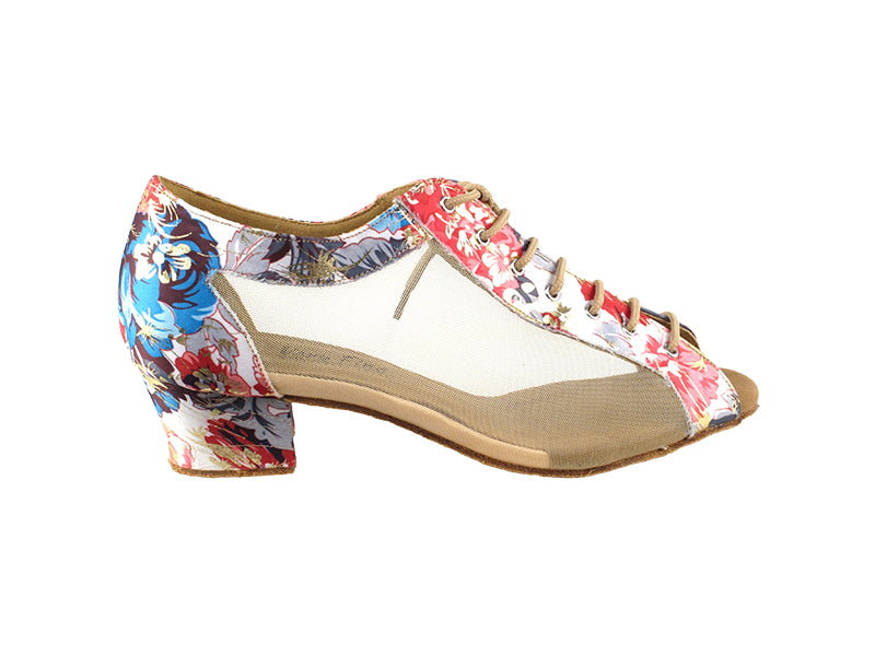 1643LEDSS White_Red Flower with 1.5" Medium Heel (2001) in the photo