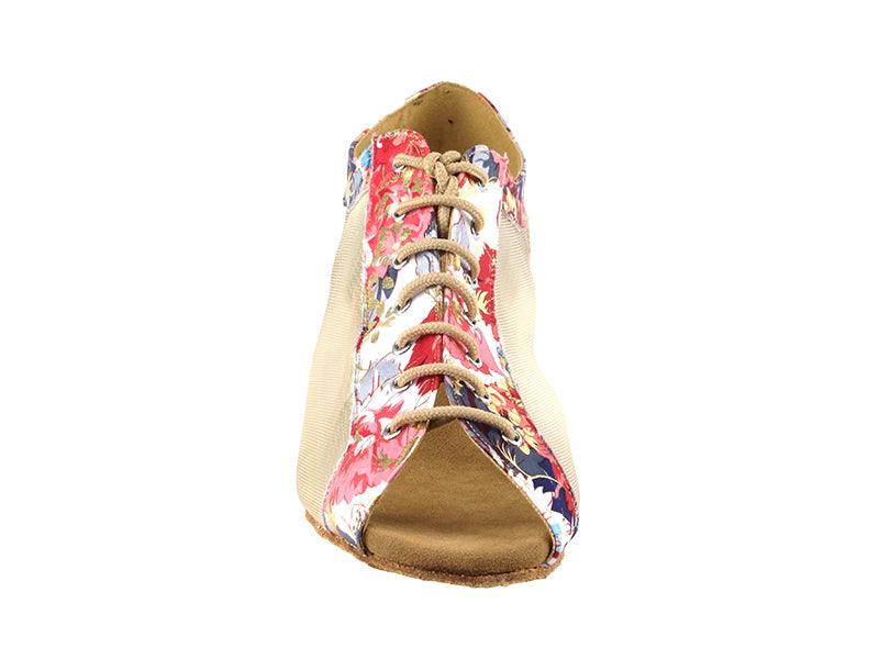 1643LEDSS White_Red Flower with 1.5" Medium Heel (2001) in the photo