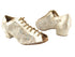 1643 103 Flesh Flower Satin_129 Brown Mesh with 1.5" Heel in the photo