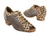 1643 152 Leopard Satin_200 Lace White Mesh with 1.5" Heel (2001) in the photo