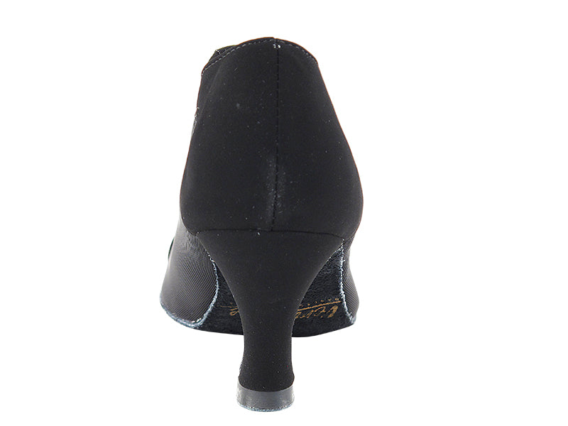 1643 Black Nubuck & Black Mesh