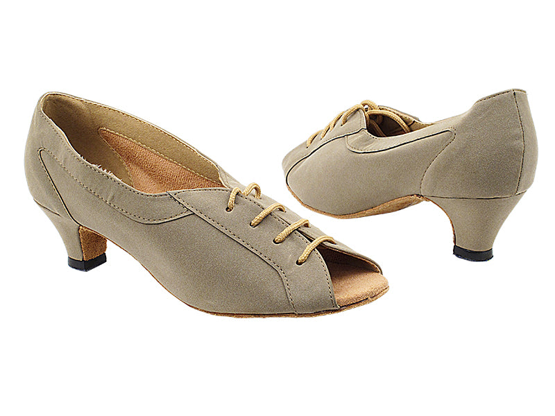 1644 134 Brown Nubuck_Whole Shoes with 1.3" Cuban Heel in the photo