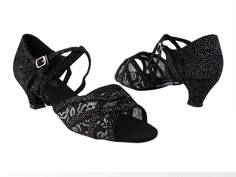 1657 29 Velvet_154 Mesh with 1.3" Cuban Heel in the photo