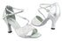 1659 194 Lace White Stardust_151 Soft Silver PU with 3" Heel in the photo