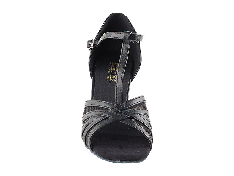 16612 Black Leather & Black Mesh
