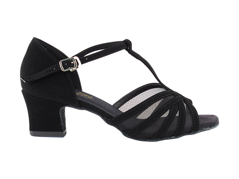16612 Black Nubuck & Thick Cuban Heel
