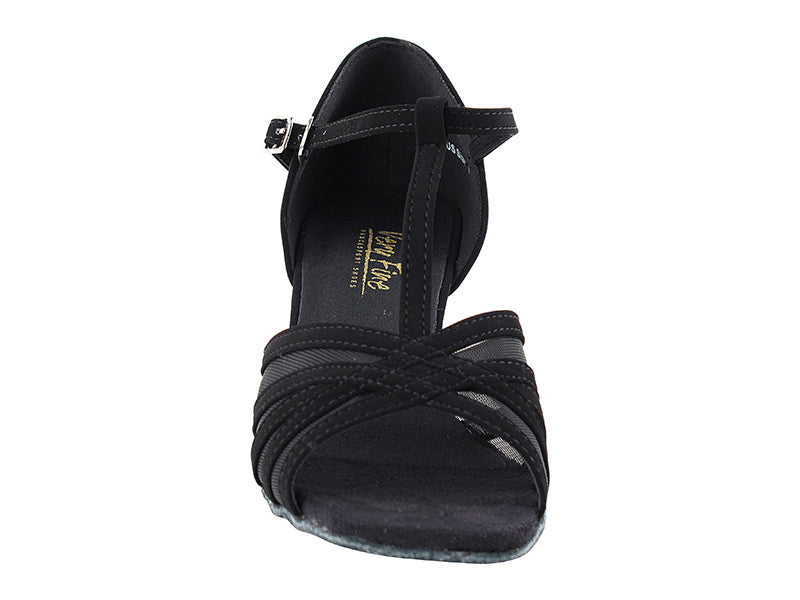 16612 Black Nubuck & Thick Cuban Heel