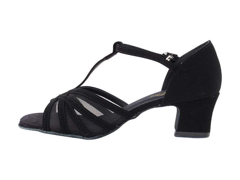 16612 Black Nubuck & Thick Cuban Heel