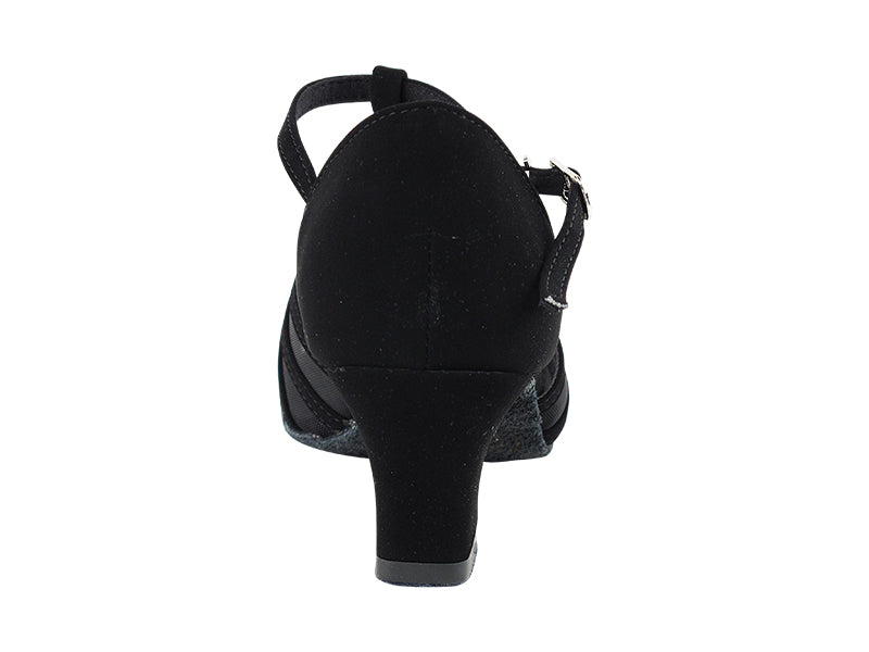16612 Black Nubuck & Thick Cuban Heel