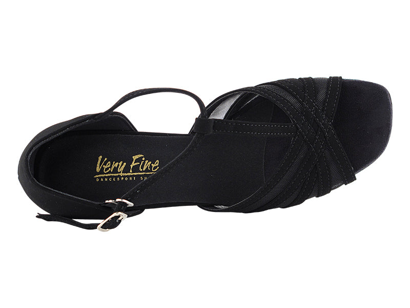16612 Black Nubuck & Thick Cuban Heel