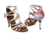 1662BLEDSS Grey_Red Flower with 3" slim heel (6646) in the photo