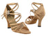 1662B Brown Satin with 3" Heel in the photo