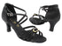 1666 Black Satin with 2.5" Heel (2899) in the photo