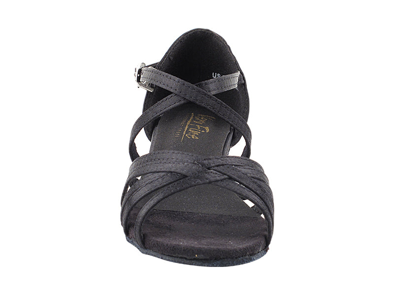 1670CG Black Satin with 1.5" heel in the photo
