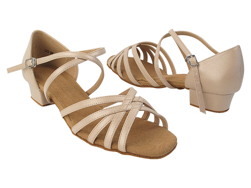 1670FT Light Tan Light Leather with 1" Women Heel in the photo