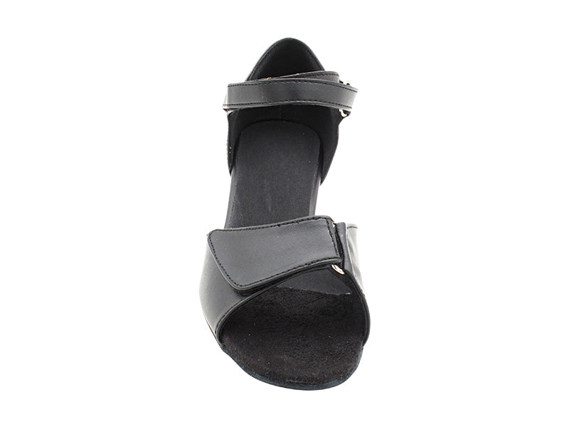 1678 Black Leather with 1.3" Cuban Heel (387) in the photo