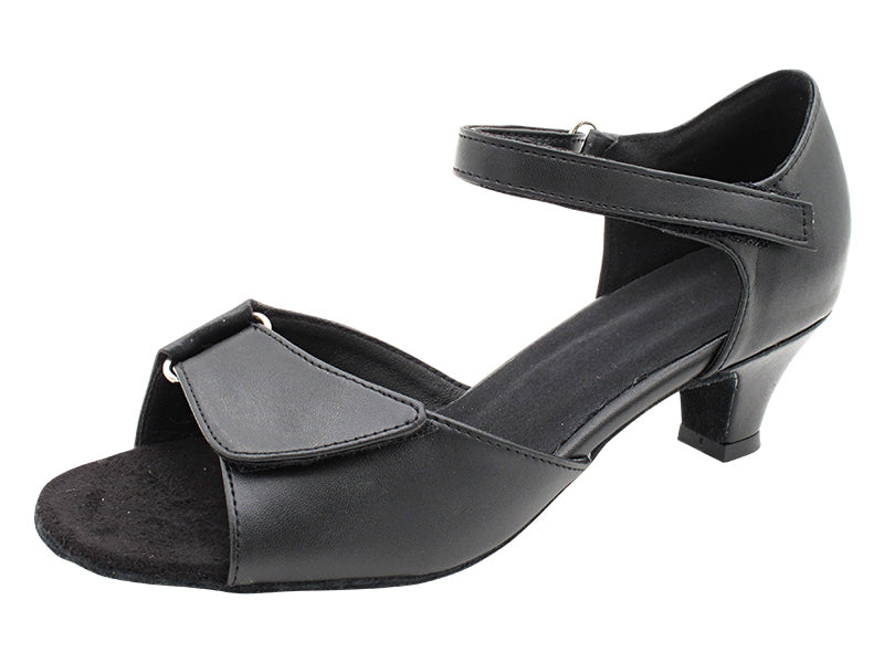1678 Black Leather with 1.3" Cuban Heel (387) in the photo