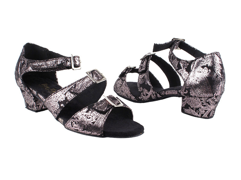 1679LEDSS Black Flower with 1.5" Medium Heel (2001) in the photo
