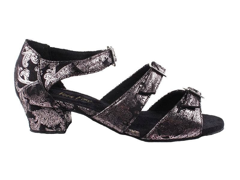 1679LEDSS Black Flower with 1.5" Medium Heel (2001) in the photo