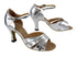 1680 Silver Leather with 3" Heel in the photo
