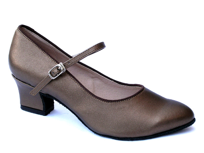 1682 Copper Leather & Thick Cuban Heel